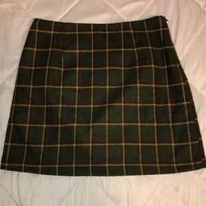 plaid skirt